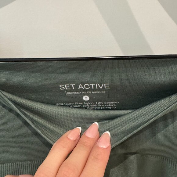 SET ACTIVE One Shoulder Bra + Sculptflex Leggings Set – Size S (Vegas) - Picture 6 of 6